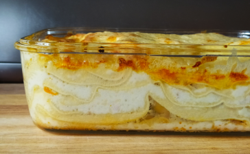 Лазанья из куриной грудки с сыром в духовке