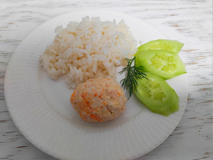 Рецепт ужина с котлетками на пару детскими из куриной грудки