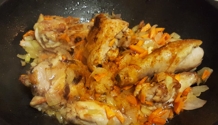 Рецепт курицы с картофелем вок - шаг 2