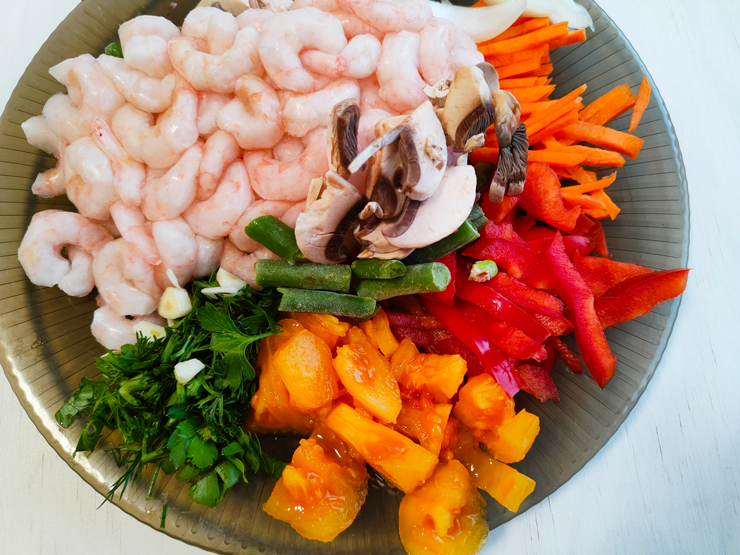 Фунчоза с морепродуктами — рецепт с фото пошагово